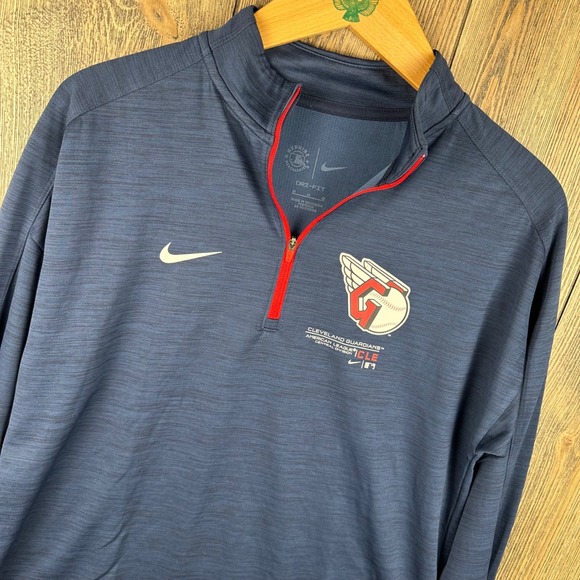 Nike MLB Tops - Nike MLB Cleveland Guardians Dri-FIT 1/4 Zip Pullover Navy Women Size Medium